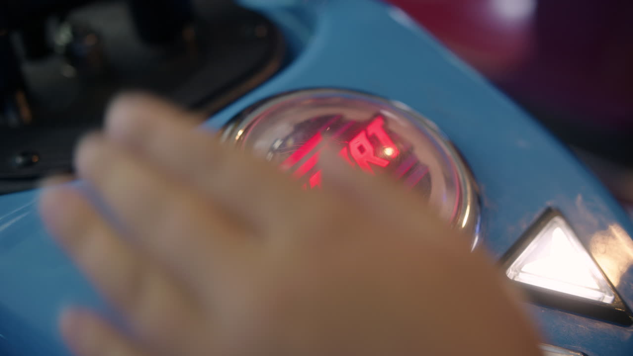 Pressing start in the arcade