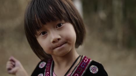 portrait of a young child in traditional attire