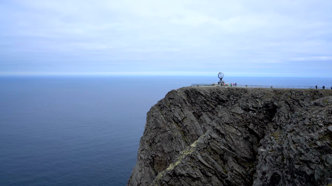 노르웨이 북부의 북쪽 케이프 (nordkapp).
