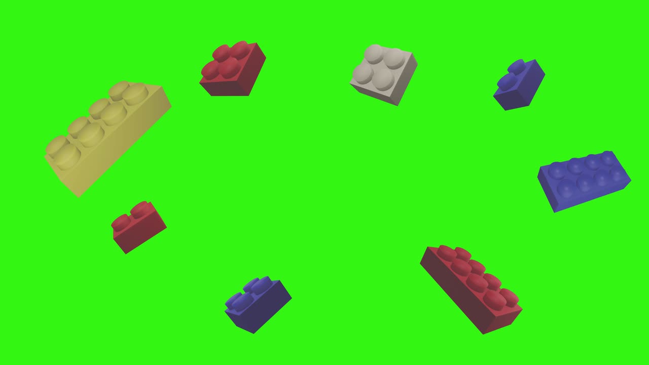 녹색 화면에서 조각 애니메이션 크로마 키, 그래픽 소스 요소