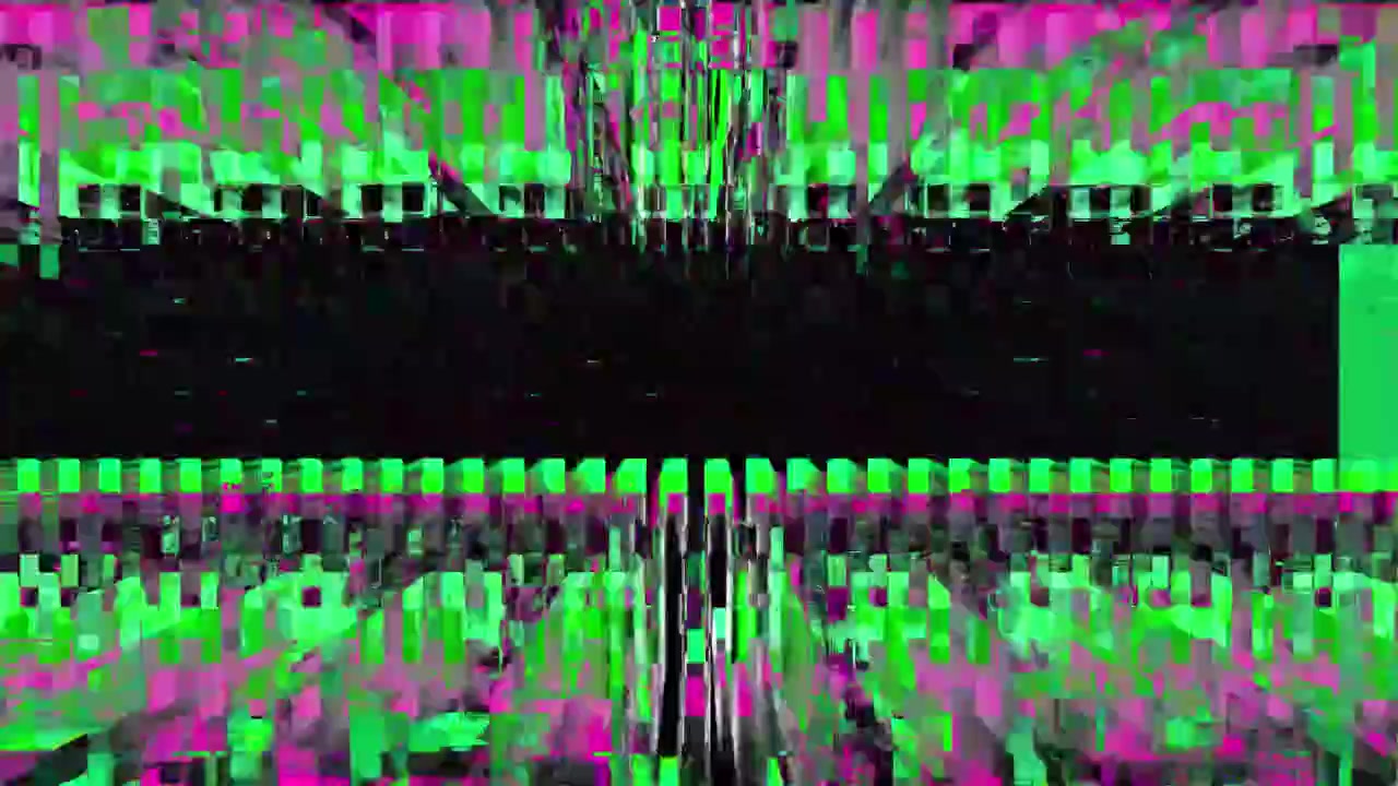 Canlı Glitch Dijital Soyut Arka Plan Döngüsü