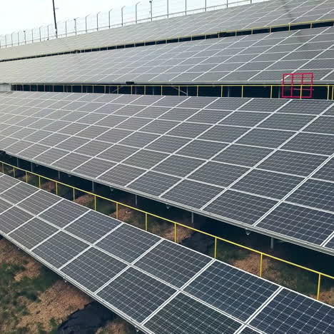solar panels. power station. blue solar panels. solar farm. source of ecological renewable energy.