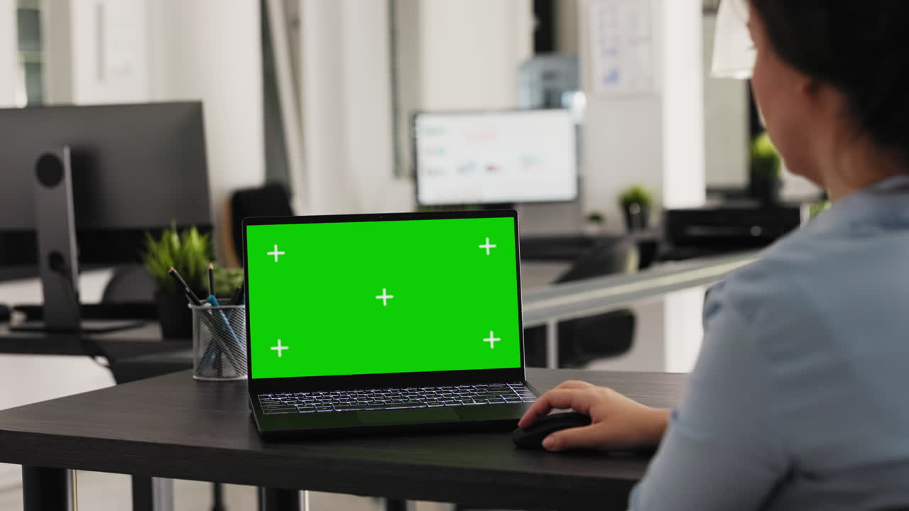 visualizzazione dello schermo verde degli analisti