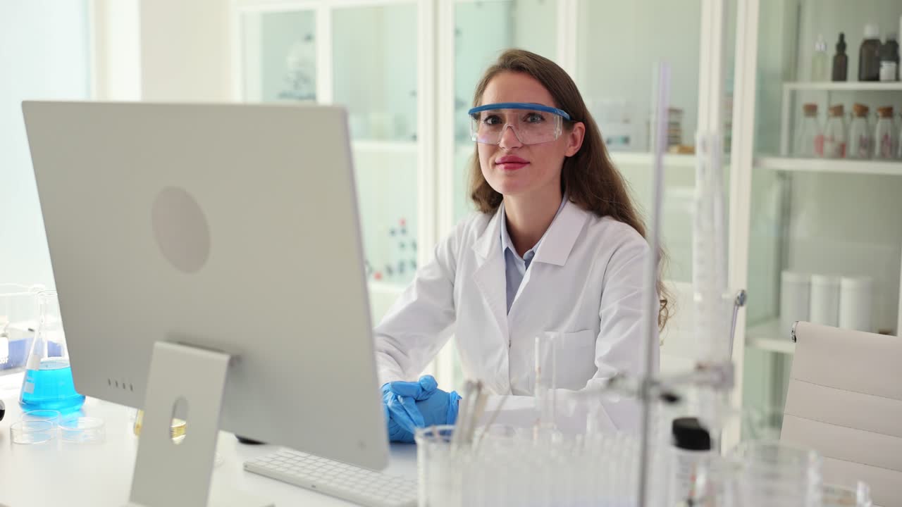 Scientist working in lab