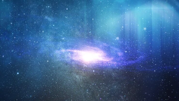 4k galaxy with a cloud surface nebula