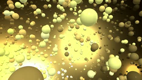 3d animated video with balls and bubbles 4k