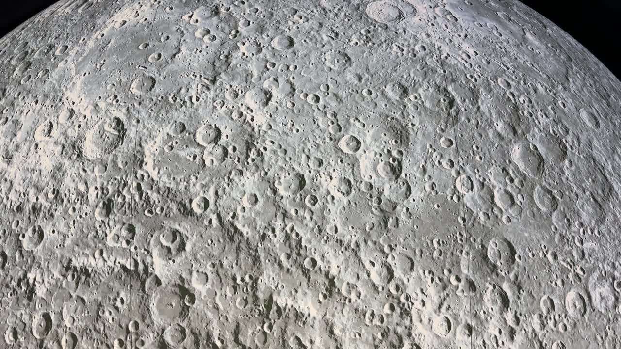 Extreme Closeup moon craters on surface - filling frame. Lunar object