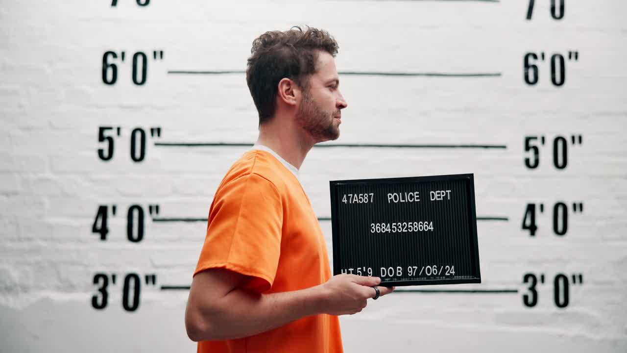 Mugshot of a criminal