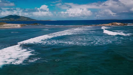 Ozean-Kosten-Wellen-Caching-Ostküste-Von-Saint-Maarten