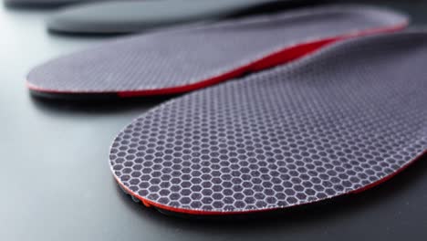 close-up of sport shoe insoles