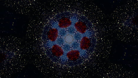 Abstract Kaleidoscope Pattern with Cosmic Sparkle