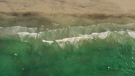 abstract wave sea beach on top view.