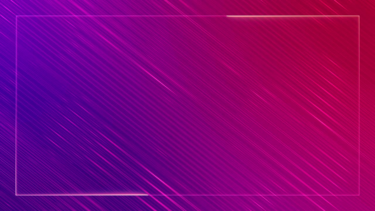 Sfondo astratto con bordo di linee neon sfumate a tema natalizio. Animazione video per cartellone pubblicitario in loop continuo 4K UHD.