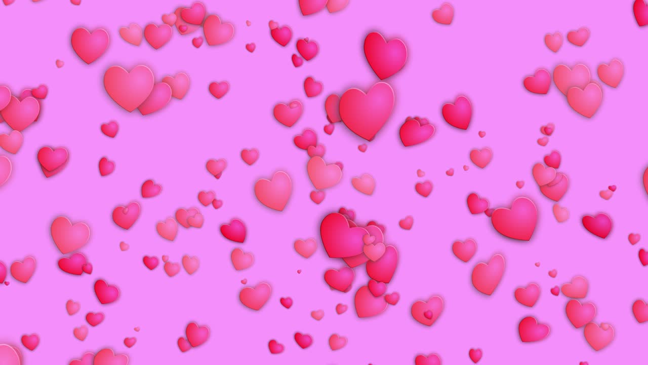 Heart mark particle animation motion graphics