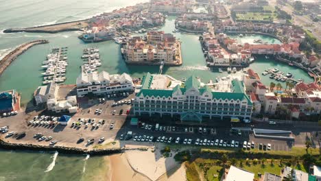 aerial view of harbour island, south africa