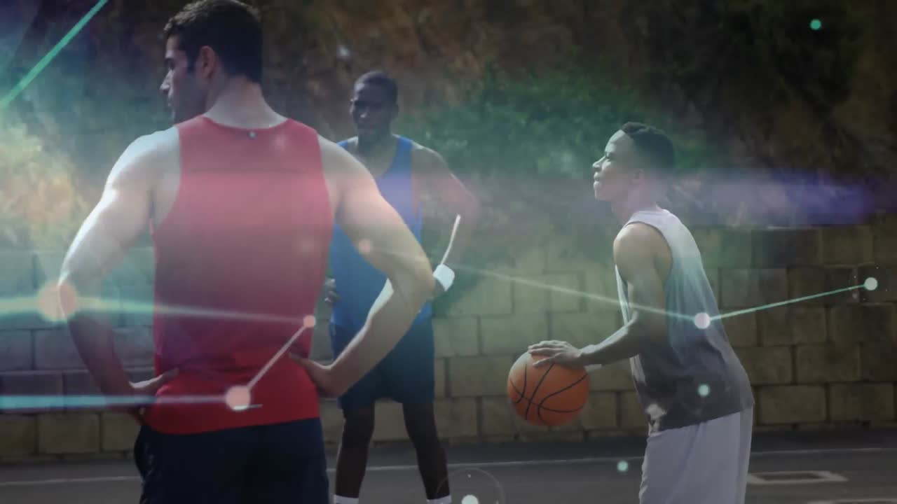 다양한 남성 농구 선수들에 대한 연결 네트워크의 활성화