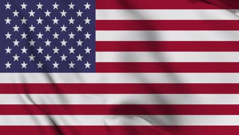 the united states of america flag seamless waving animation