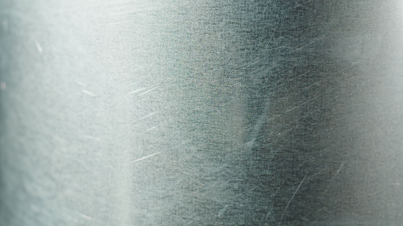 Close-up of a brushed metal surface