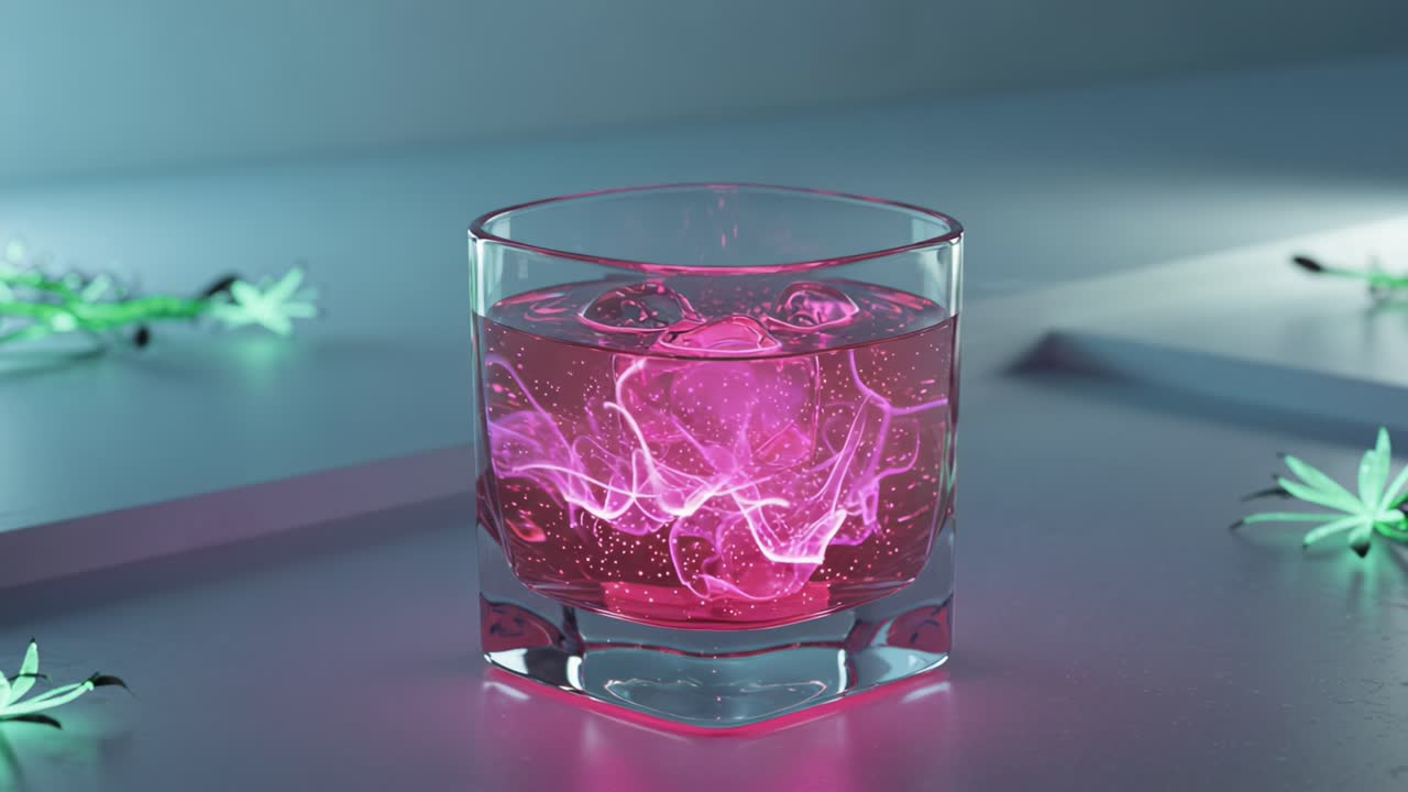 drink,pink,glow,ice,cube,glass,beverage,sparkle,liquid,swirl,color,light,effect,modern,aesthetic,background,design,table,decoration,refreshment,cool,party,vibrant,soda,cocktail,shine,foam,bubbles,filter,atmosphere,abstract,artistic,contemporary,style,detail,visual,scene,elements,enhancement,showcase