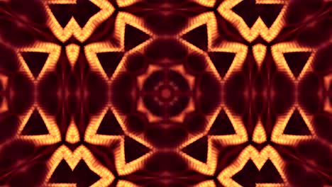 microworld, mandala o fondo abstracto de neón ornamental. composición dorada simétrica compleja con partículas de brillo que forman estructuras onduladas como en un caleidoscopio. animación suave en bucle 4k 3d. 32