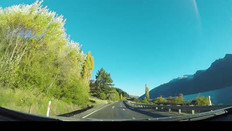 En-El-Viaje-Por-Carretera-En-La-Isla-Sur-De-Nueva-Zelanda