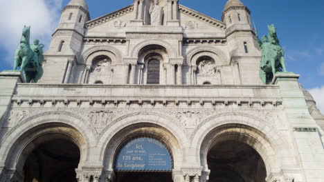 the front entrance of the sacre-coeur of paris