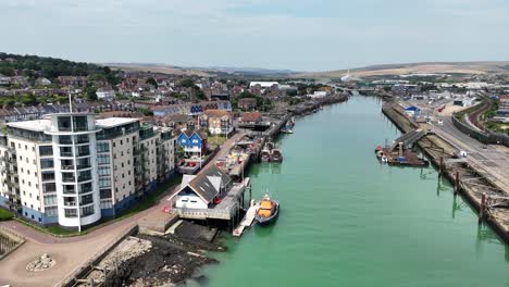 harbour newhaven east sussex uk drone,aerial