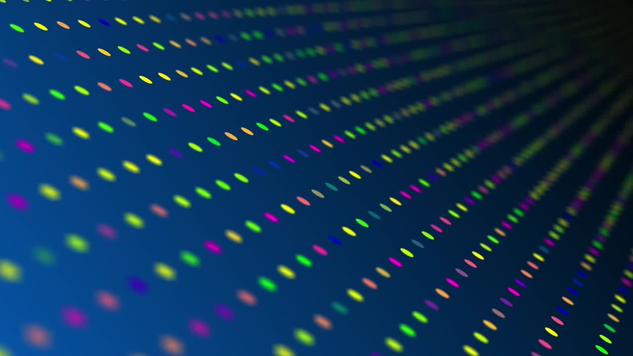 fondo digital abstracto. animación de puntos en movimiento.