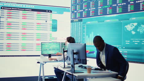 chief financial officer examining capital funds and revenue data