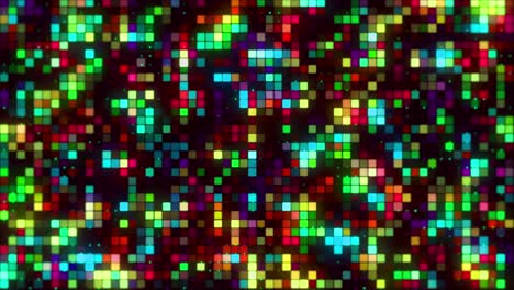 animación de cuadrícula pixelada de colores