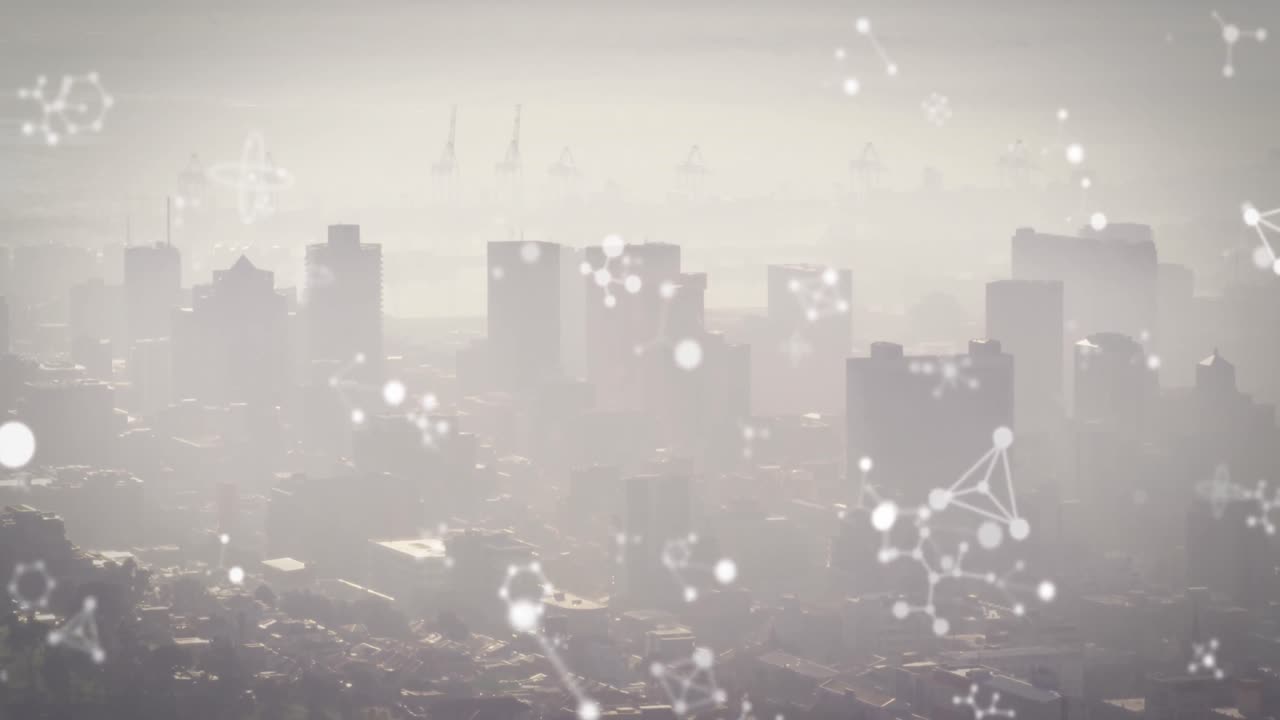 분자의 애니메이션과 도시 풍경에 대한 데이터 처리