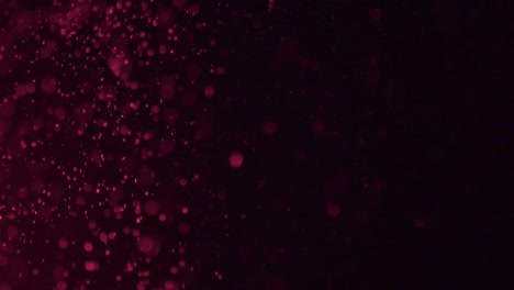 dust falling in purple light.