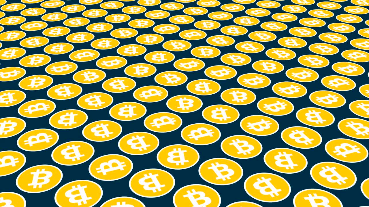 Bitcoin cryptocurrency coins background