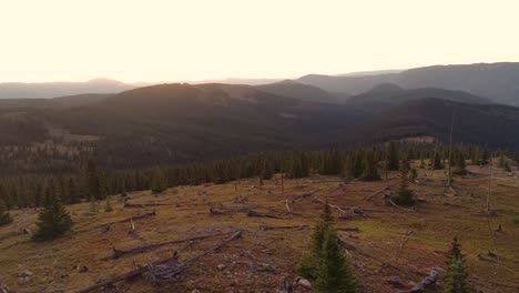 Goldene-Stunde-In-Der-Bratpfannenwildnis-In-Der-Nähe-Von-Aspen,-Colorado