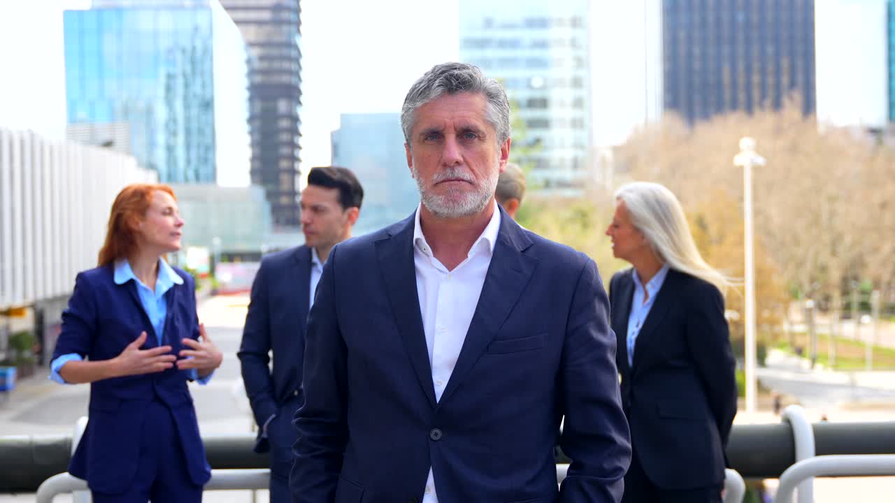 Business team in suits