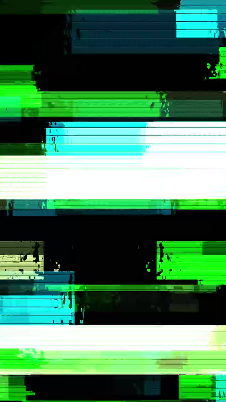 Dynamic Digital Glitch and Static Noise Background