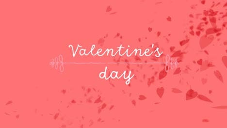 Animation-of-valentines-day-text-over-hearts