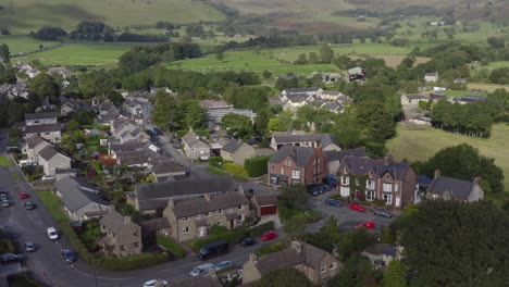 drone shot pulling away from castleton 08