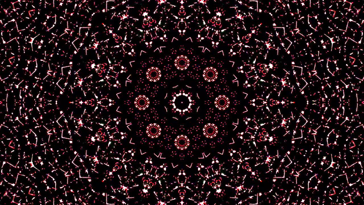 Beautiful abstract kaleidoscope that shines, a radiant light that regulates the subtle movements