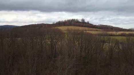 Polish-mountains,-beautiful-weather,-drone-shot