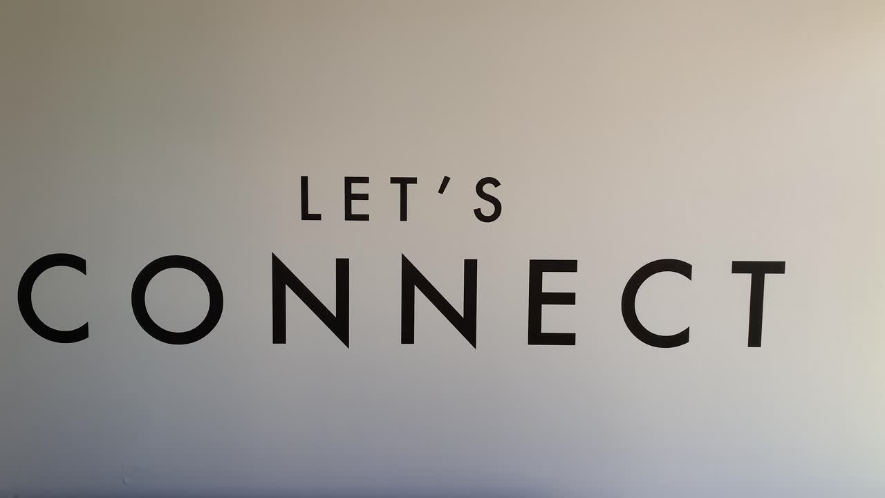 Church Sign of Let's Connect for display