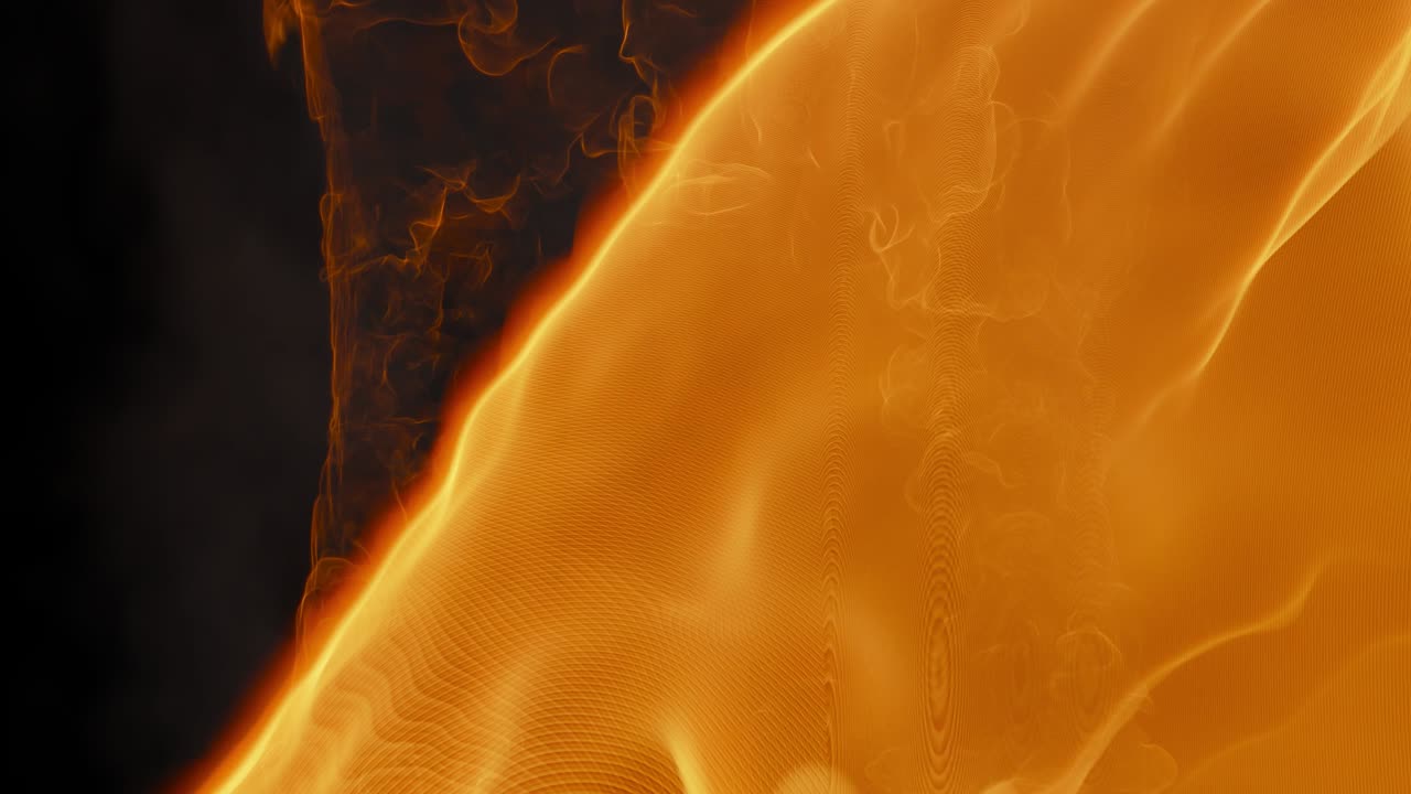 el fuego violento, las llamas, la transición, el canal alfa 4k.