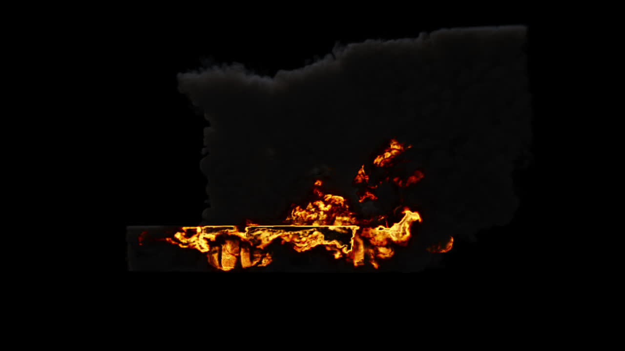 화재와 연기 폭발