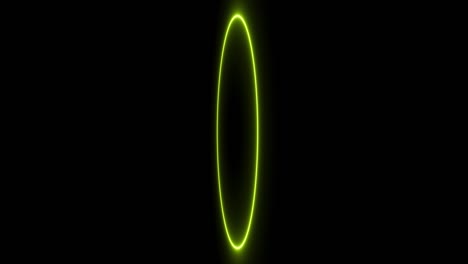 anillo amarillo brillante animación eléctrica gráficos de movimiento