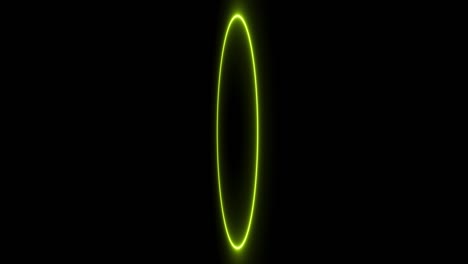 yellow ring glowing electric animation motion graphics