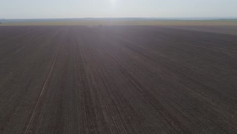 Vast-soy-crop-field-horizon-aerial-view-landscape