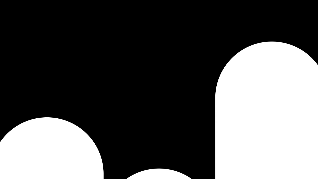 Abstract Black and White Geometric Shape Transition Animation
