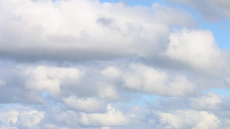 Fluffy clouds in early Summer. UK