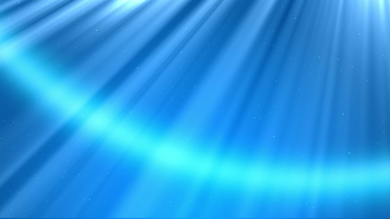 Relaxing deep blue underwater scene with sharp volumetric sun rays and slow floating particles. Perfect for meditation, yoga, sleep aid, and zen atmosphere. High quality seamless loop background
