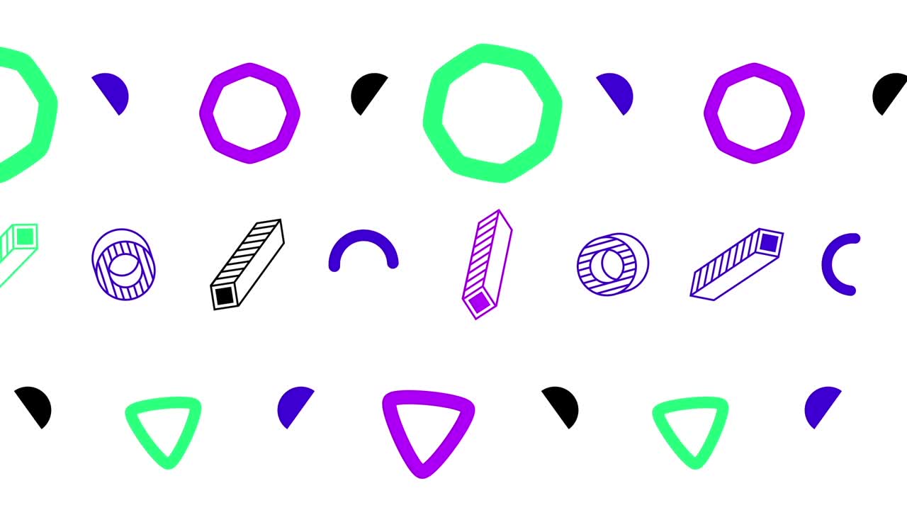 Geometric Figures Backgrounds - Customizable editable video template